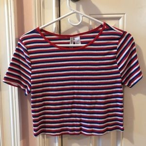 Cropped Stripped Tee